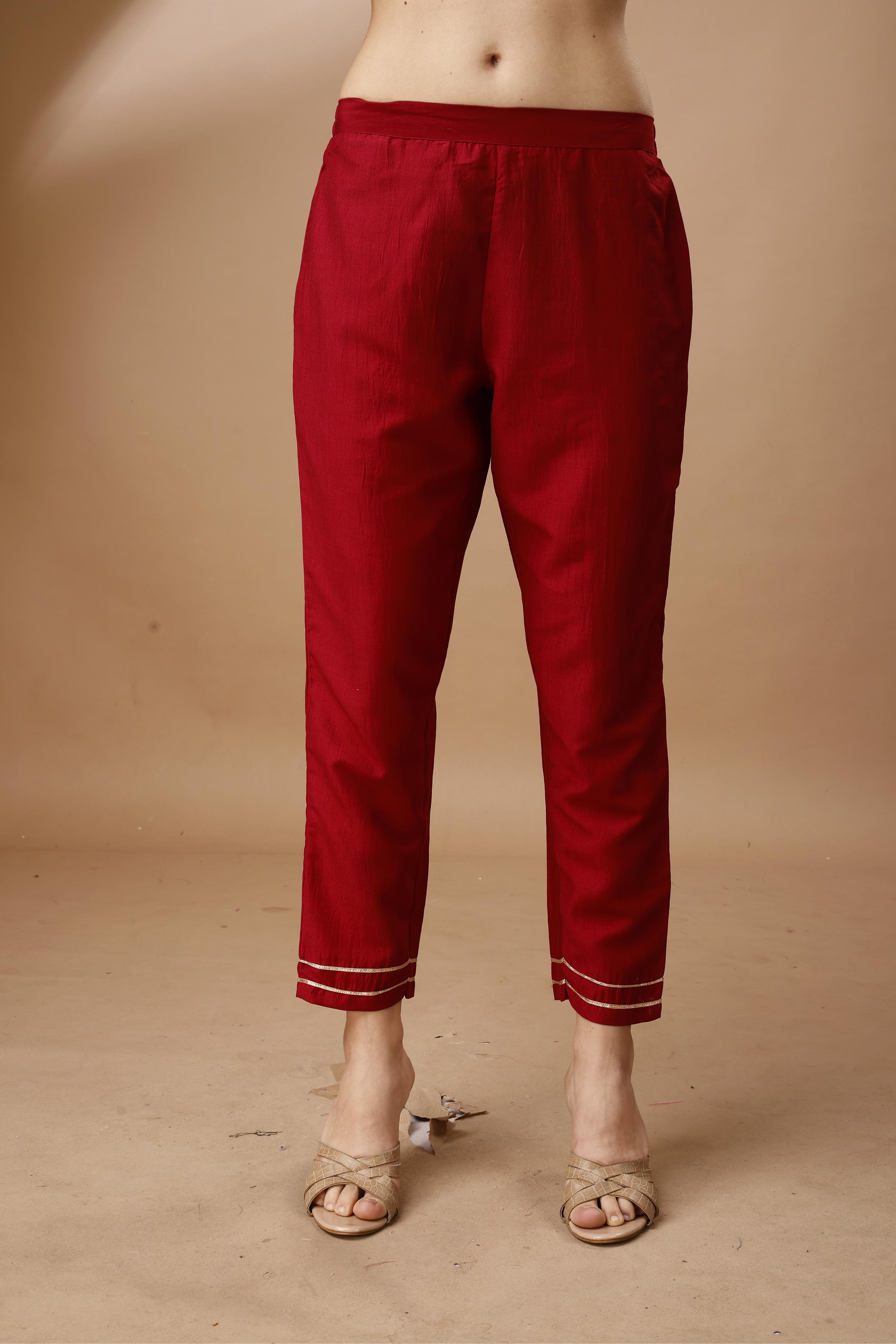 Zari Embroidered Tunic With Trouser Co-Ords